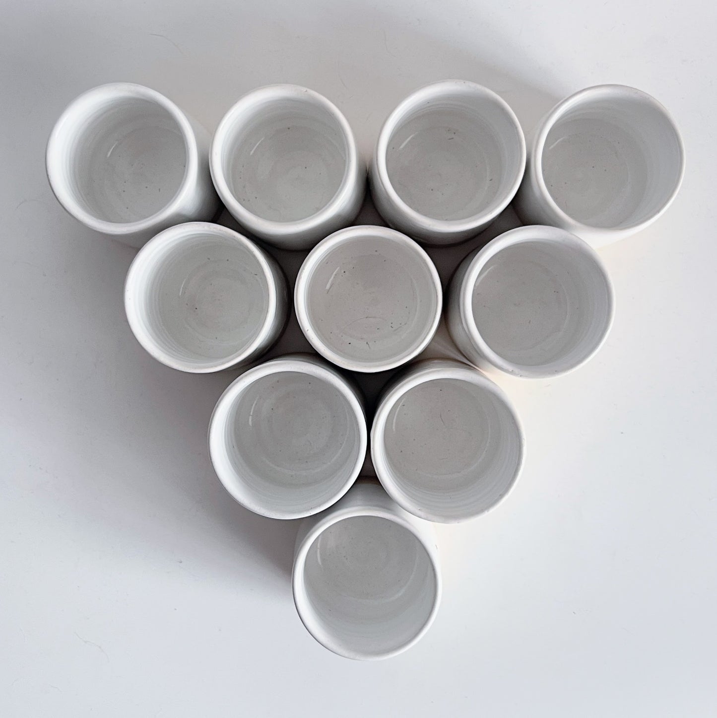 Glossy White Tumblers