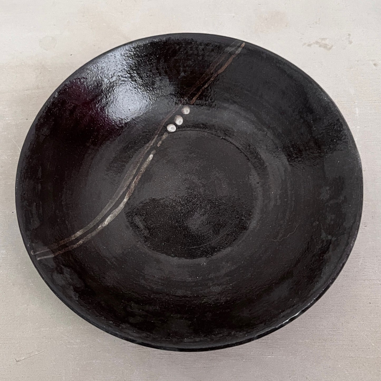 Small Plate - Brown-Black