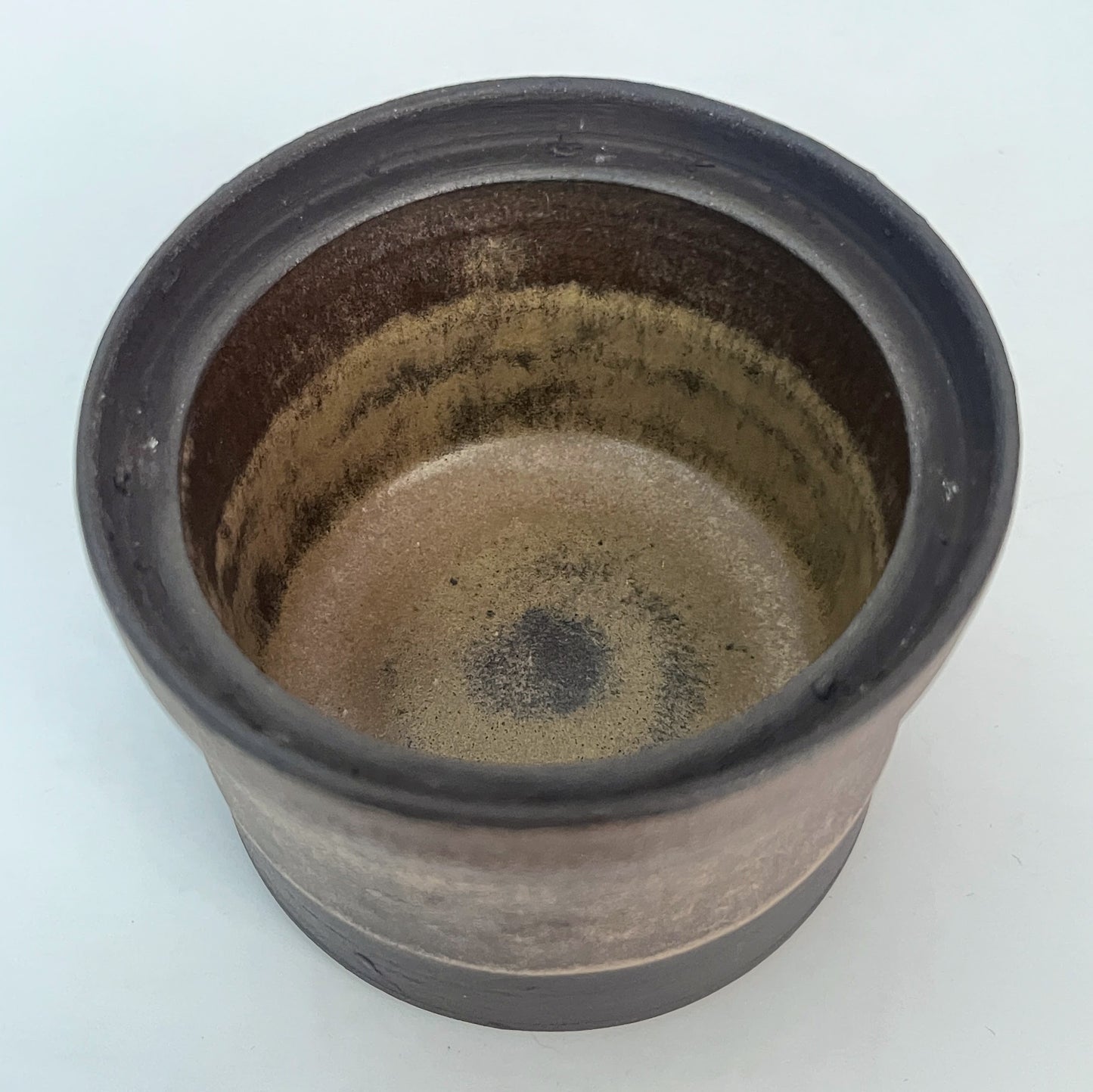 Jar (Cylinder - W/T) - Golden Ochre and Brown
