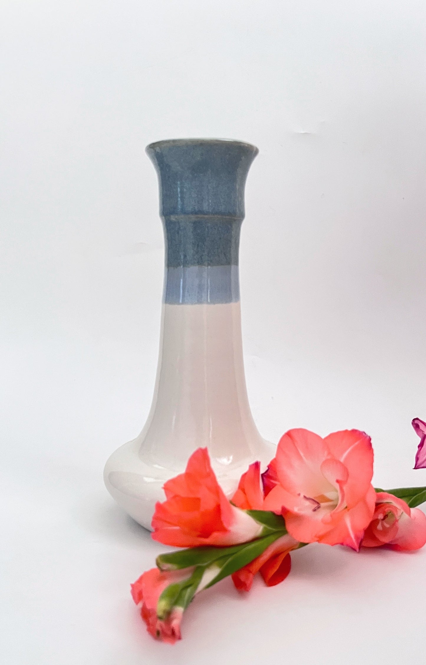 Tri-Colour Tall-Neck Vase