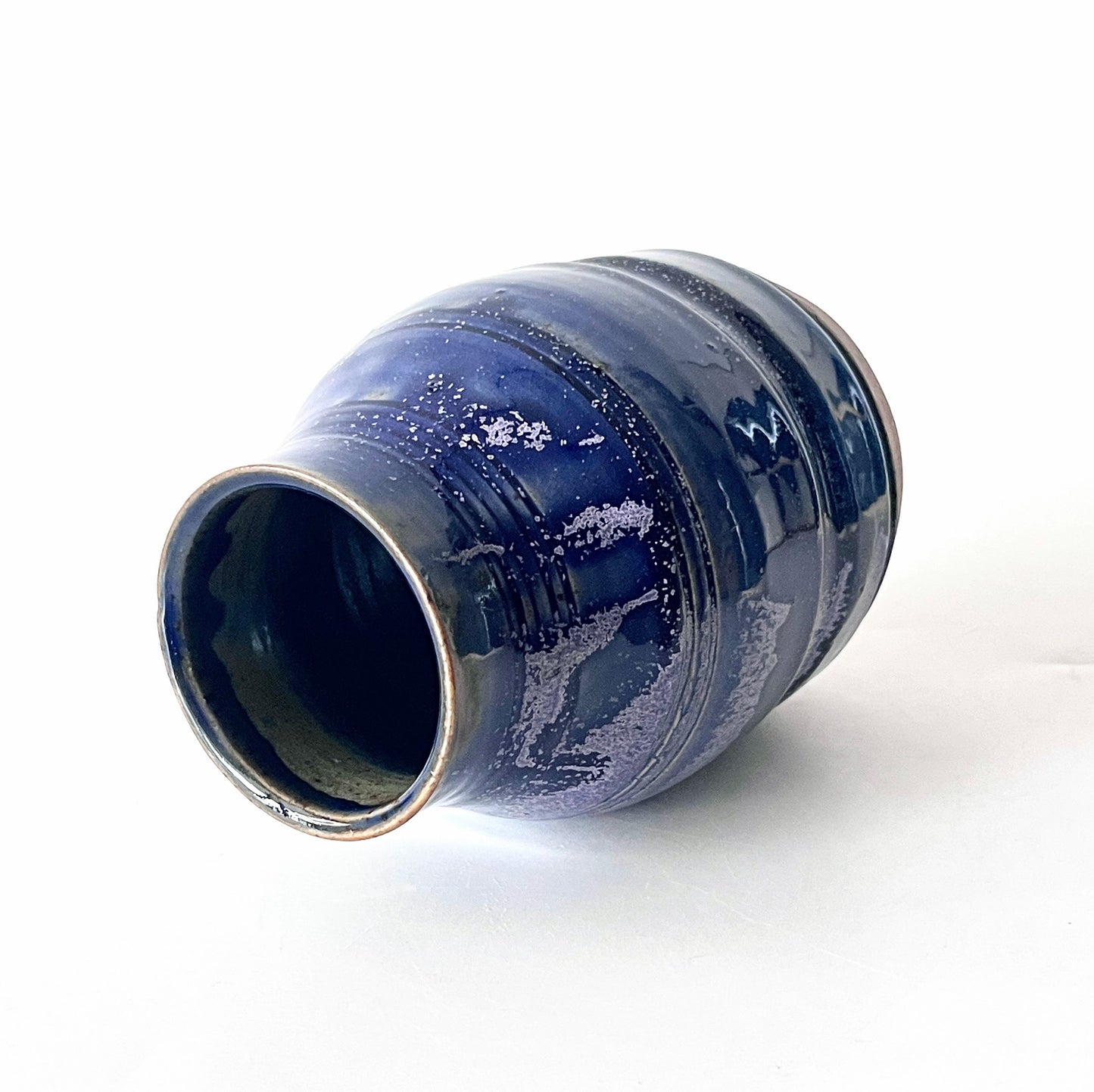 Textured & Speckled Purple Vase