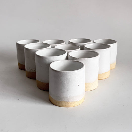 Glossy White Tumblers