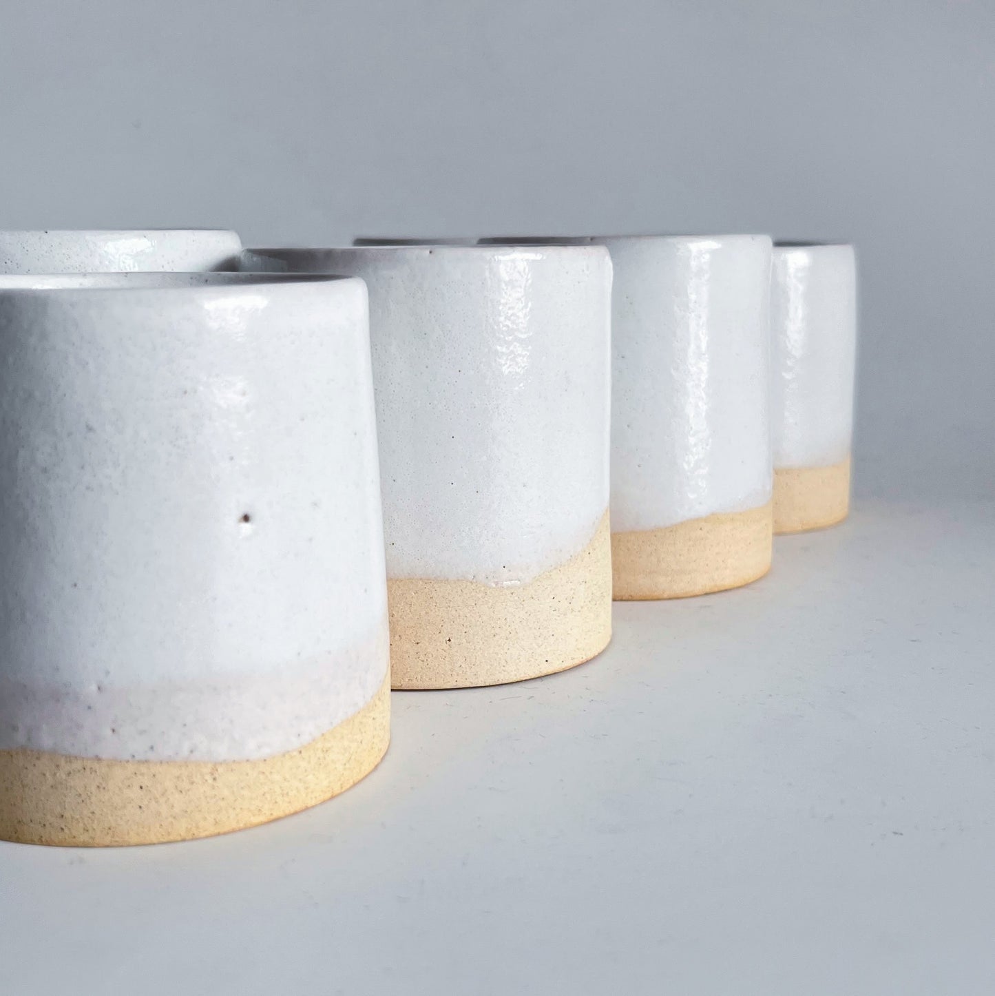 Glossy White Tumblers