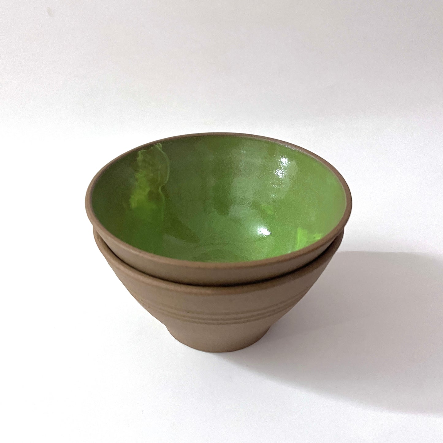 Light Green & Brown Bowl - Set of 2 (Limited Edition)