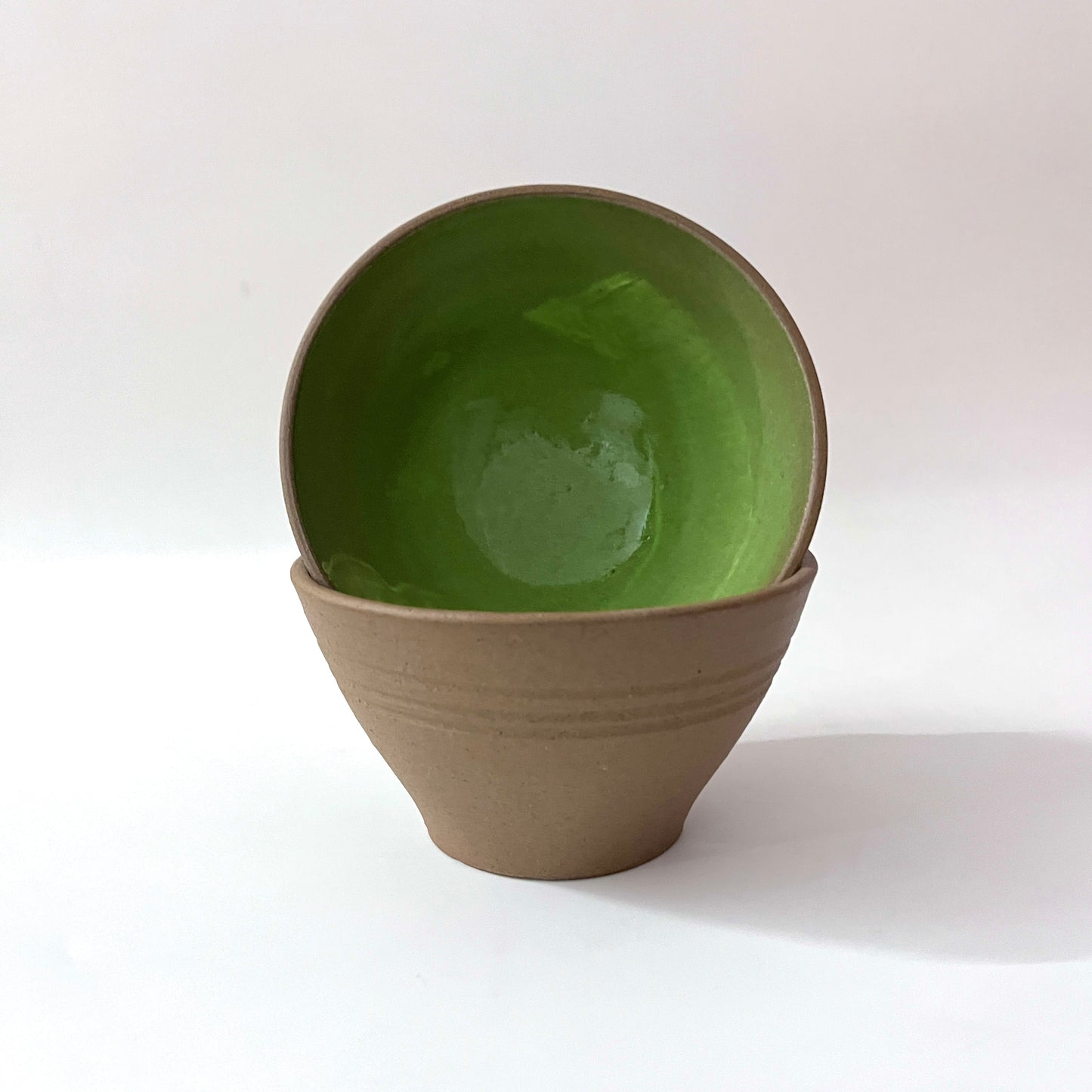 Light Green & Brown Bowl - Set of 2 (Limited Edition)