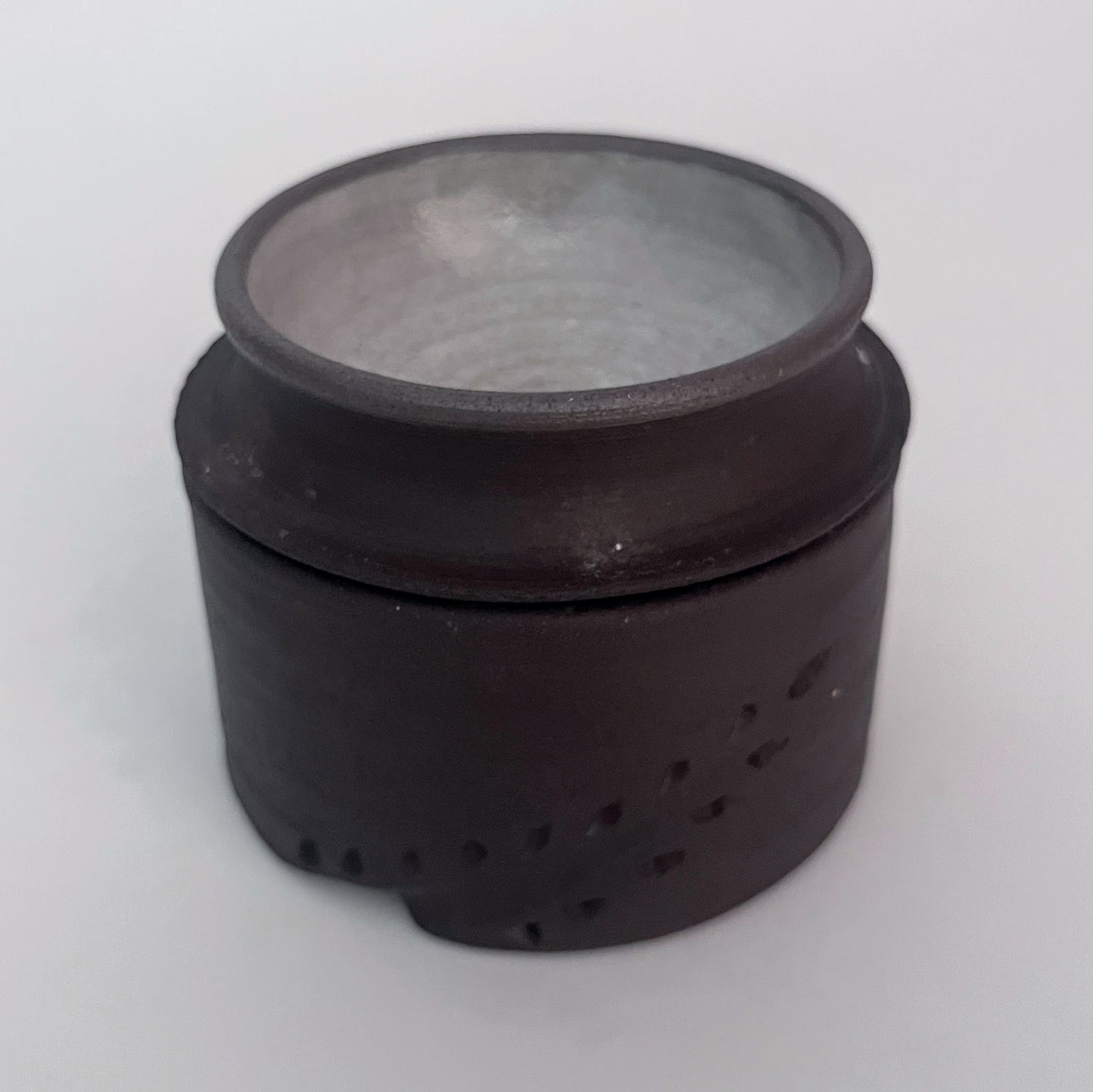 Jar (Cylinder - Wide) - Bare, Carved and White