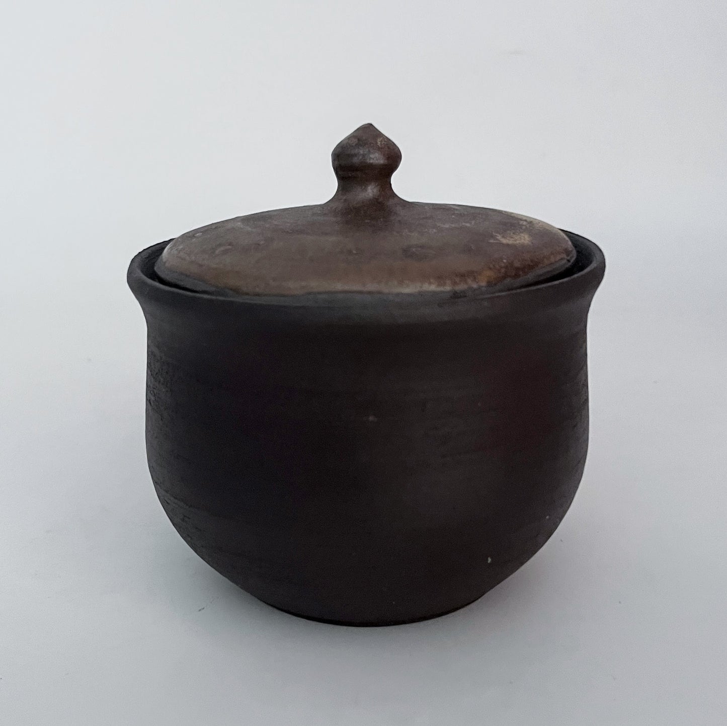 Jar (Round) - Golden Ochre Lid and Naked Body