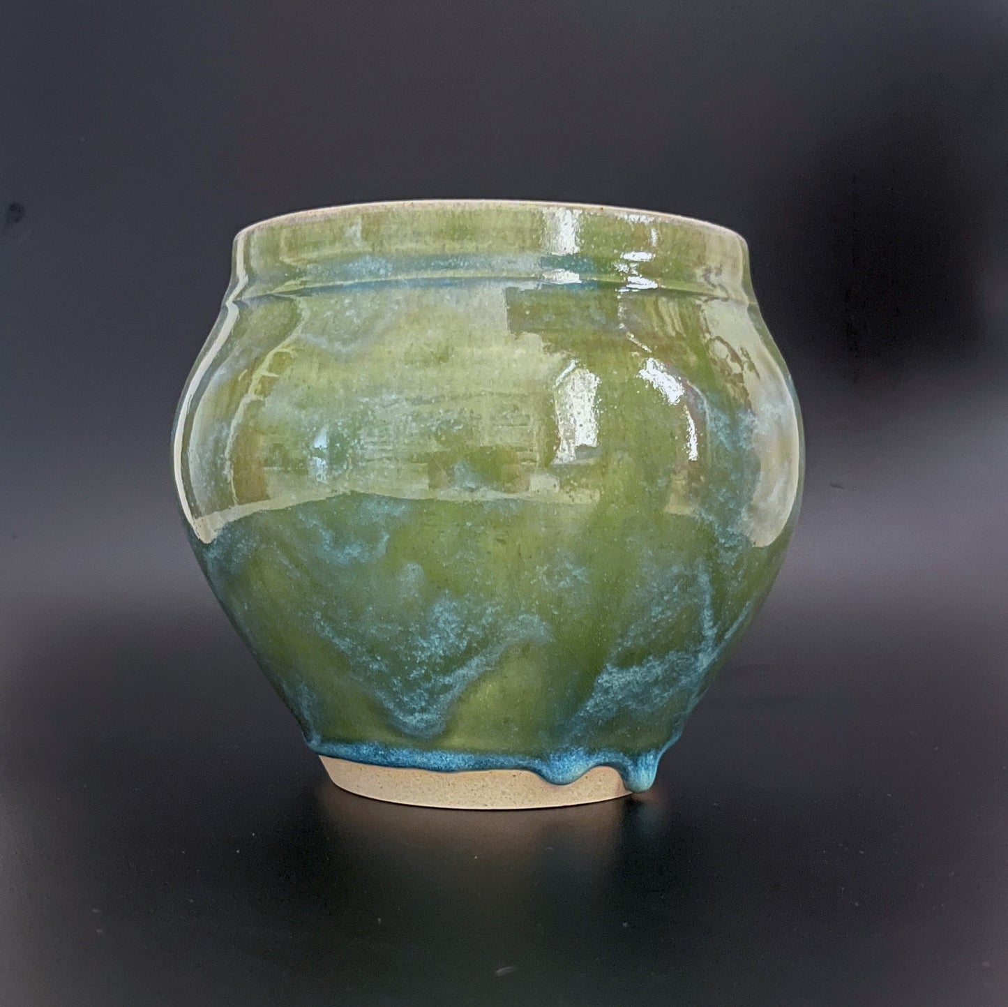 Green-Blue Vase - Moon Jar