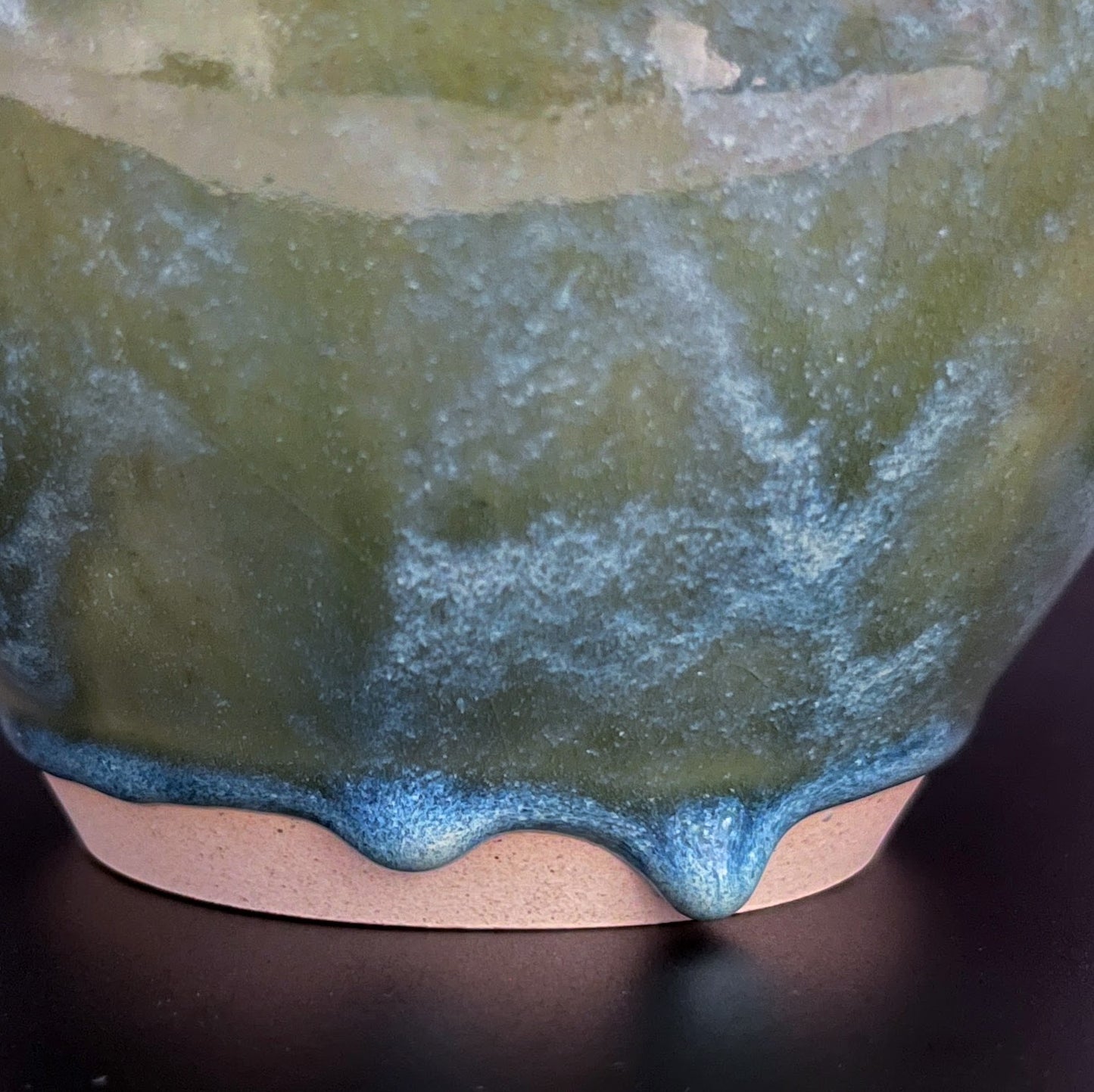 Green-Blue Vase - Moon Jar