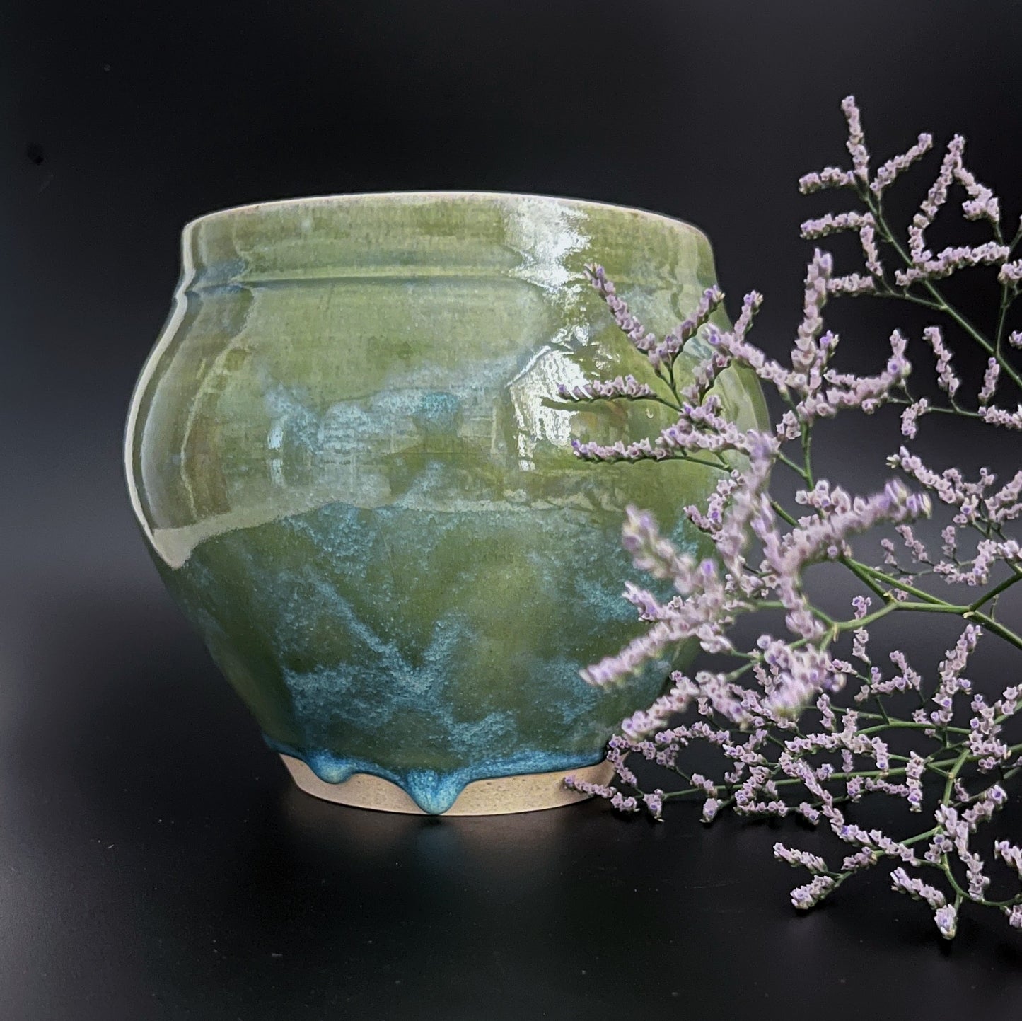 Green-Blue Vase - Moon Jar