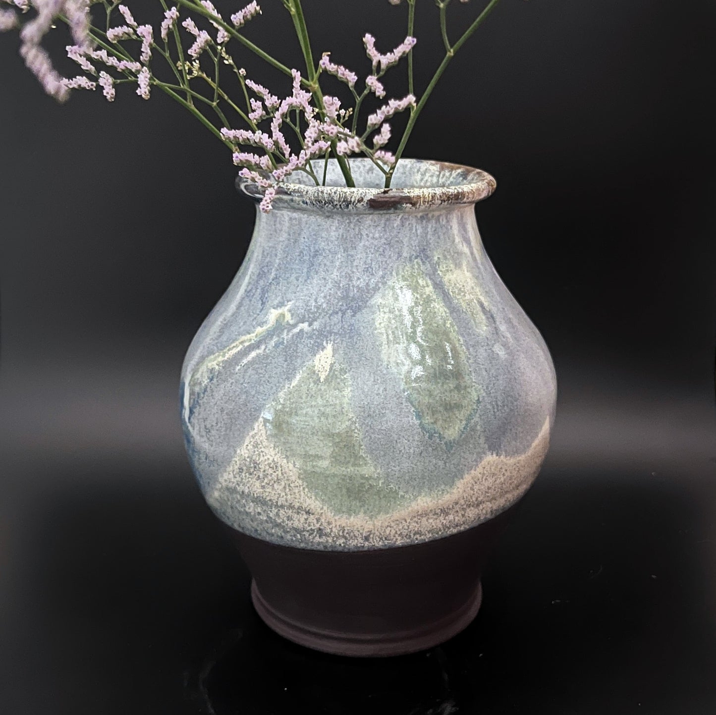 Vase - White, Blue and Green