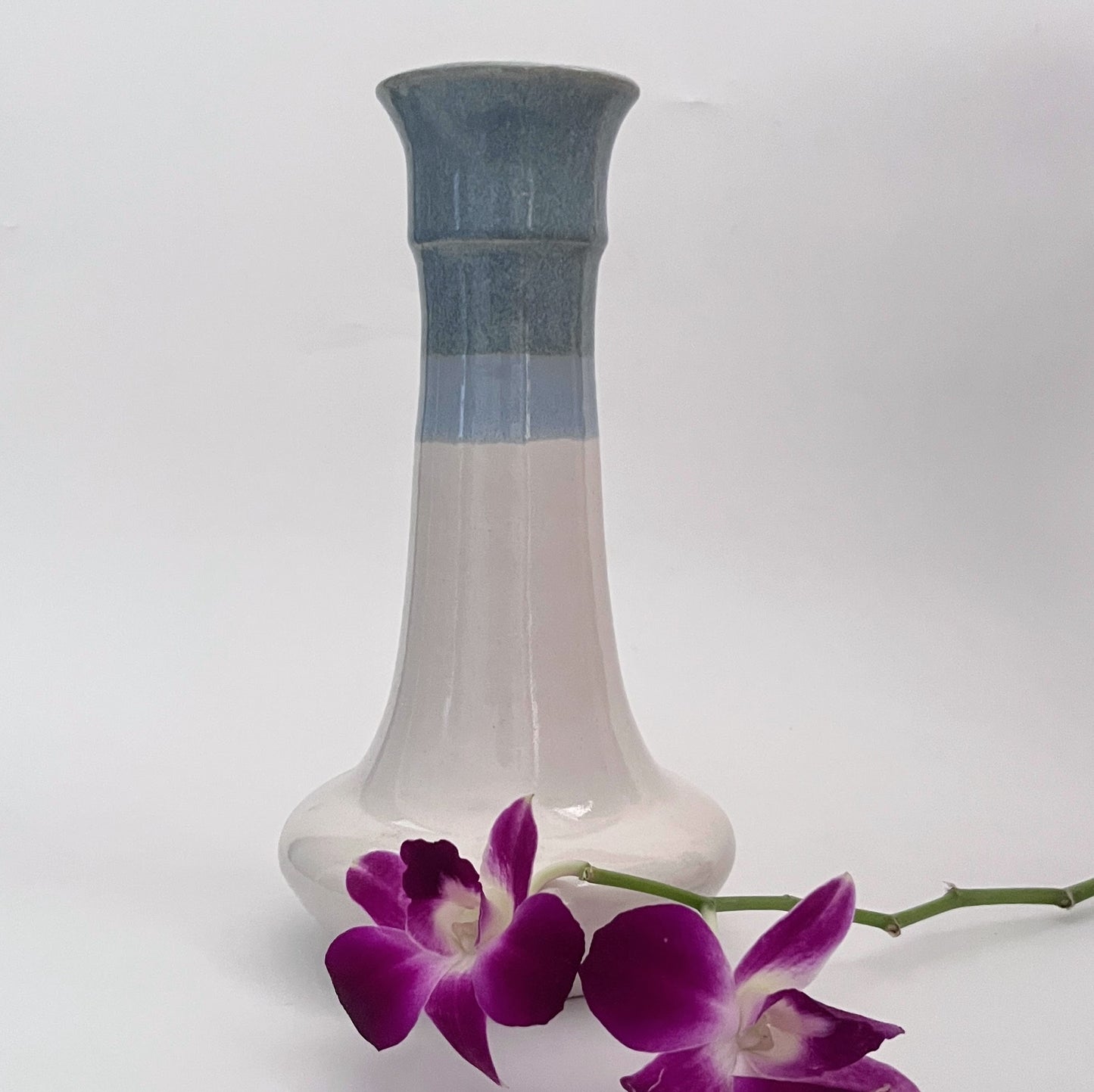 Tri-Colour Tall-Neck Vase