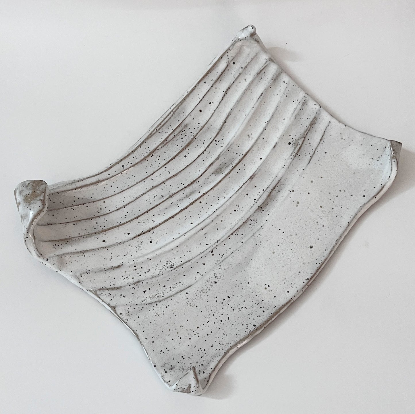 Speckled White Serving Platter