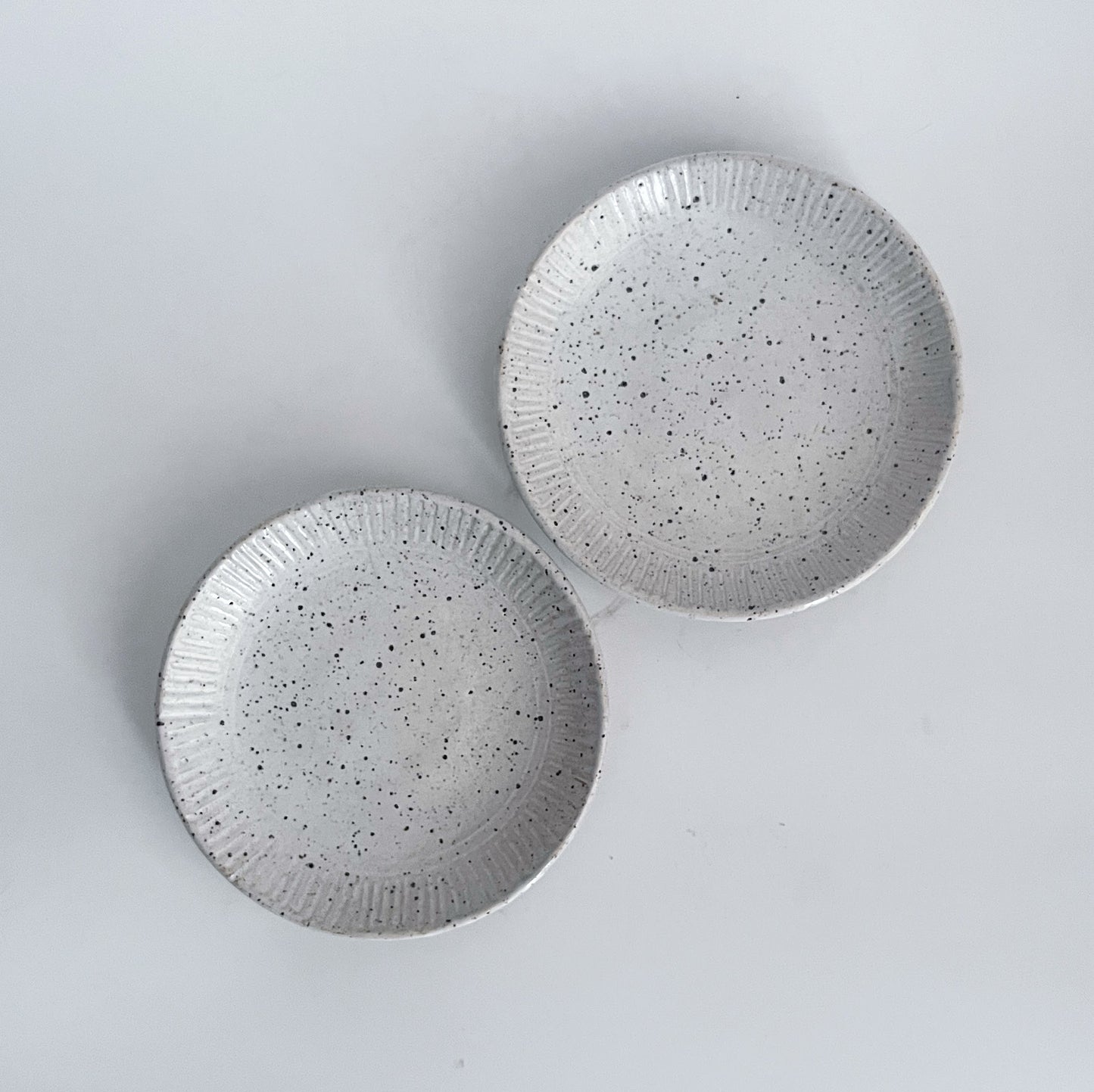 Speckled White Small Plate - Set of 2 - Limited Edition