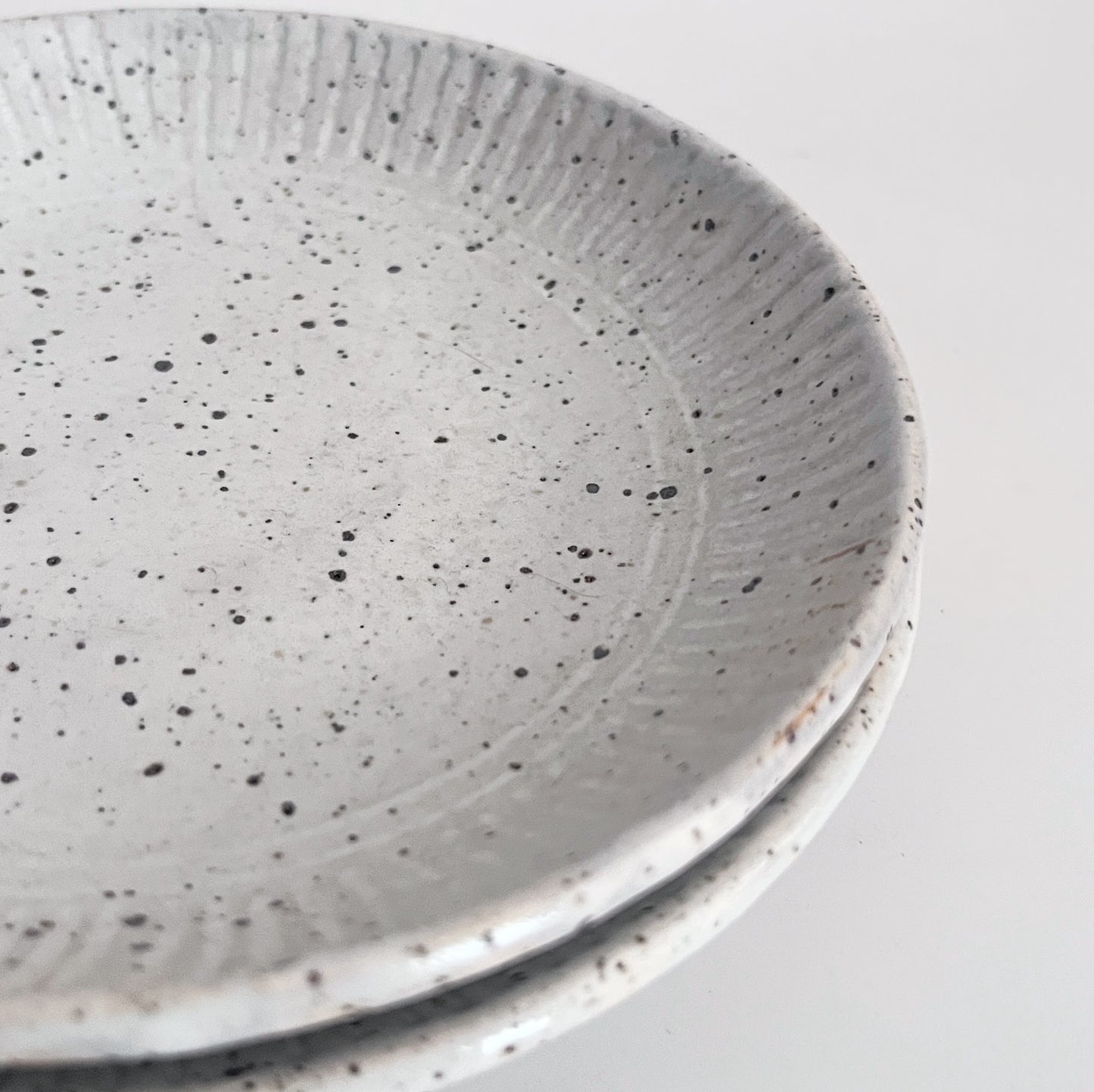 Speckled White Small Plate - Set of 2 - Limited Edition