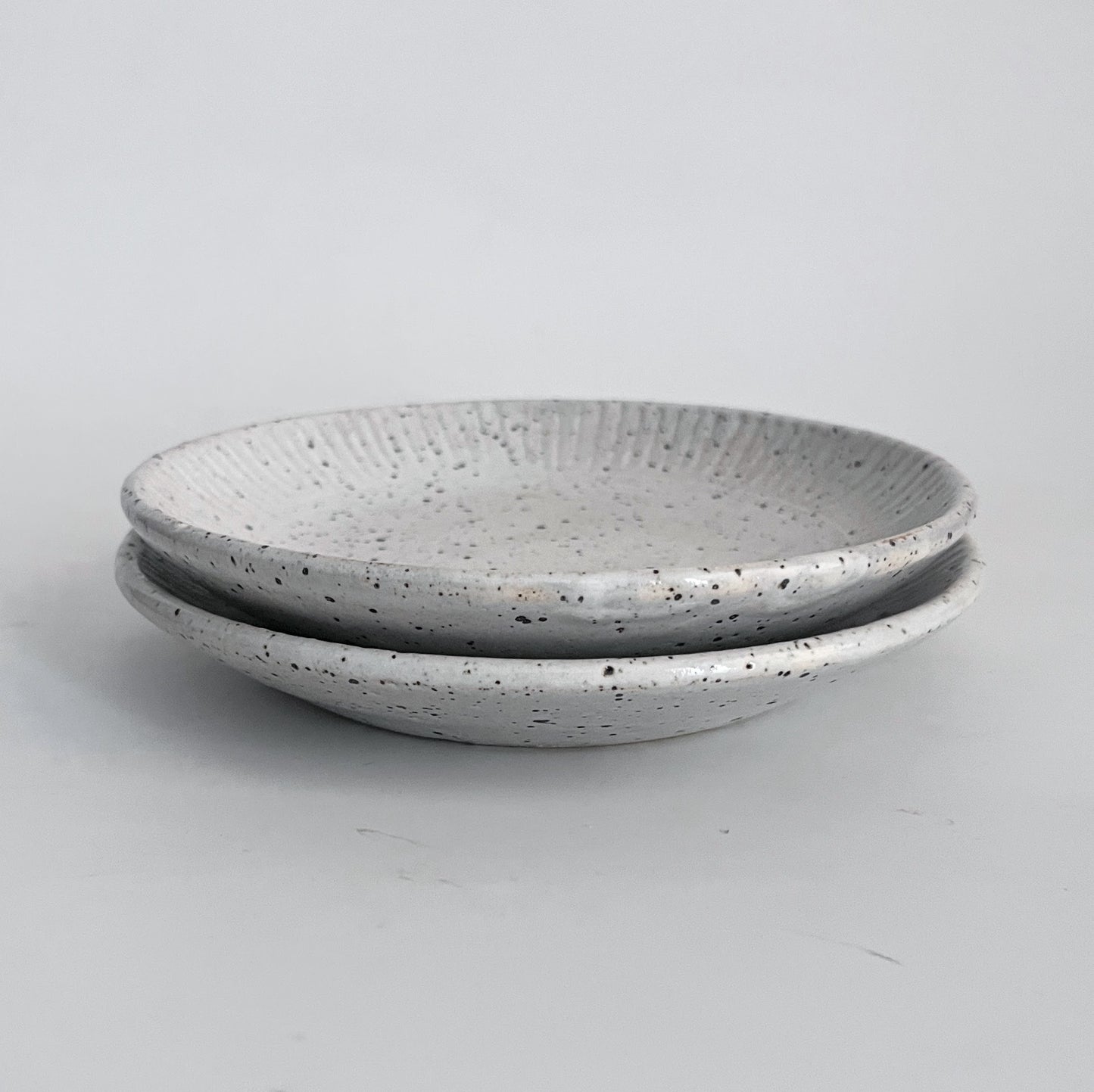 Speckled White Small Plate - Set of 2 - Limited Edition
