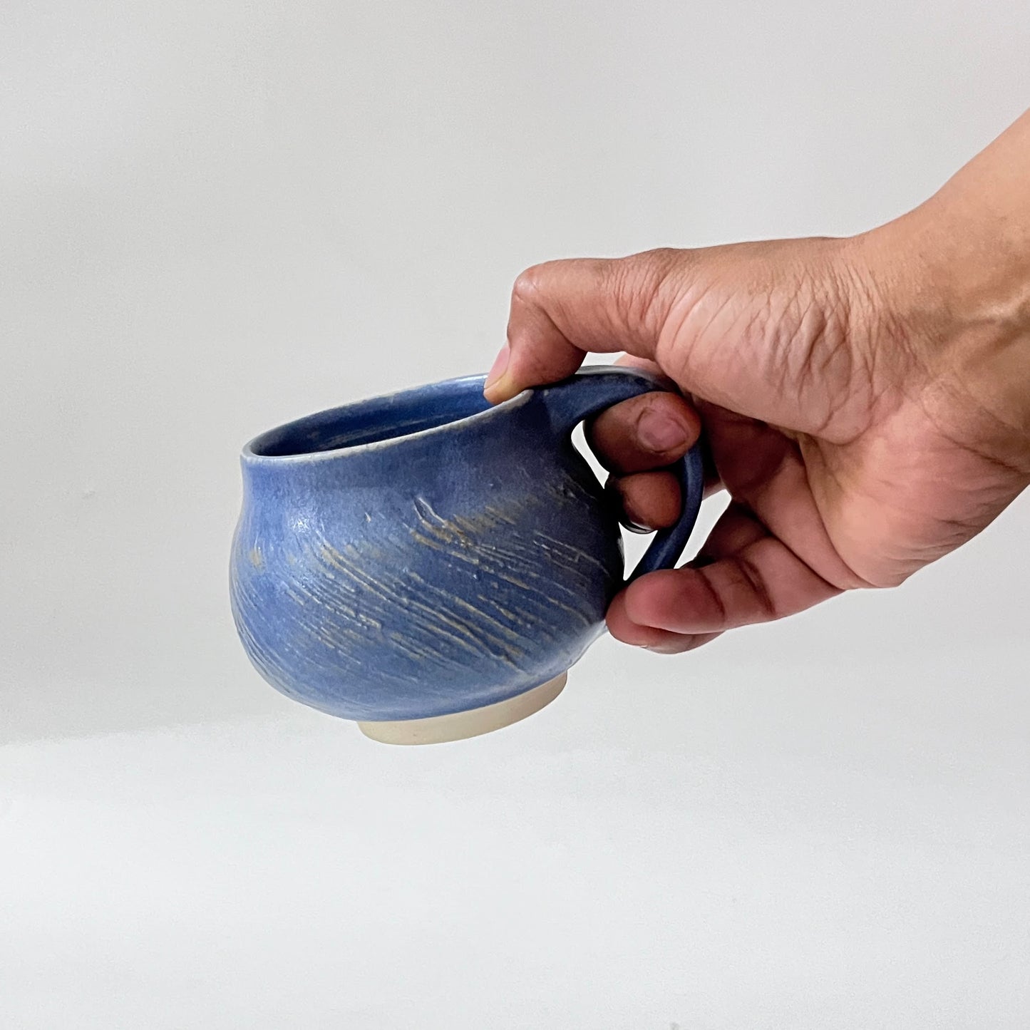 Swirls Coffee Mug - Blue - Set of 2