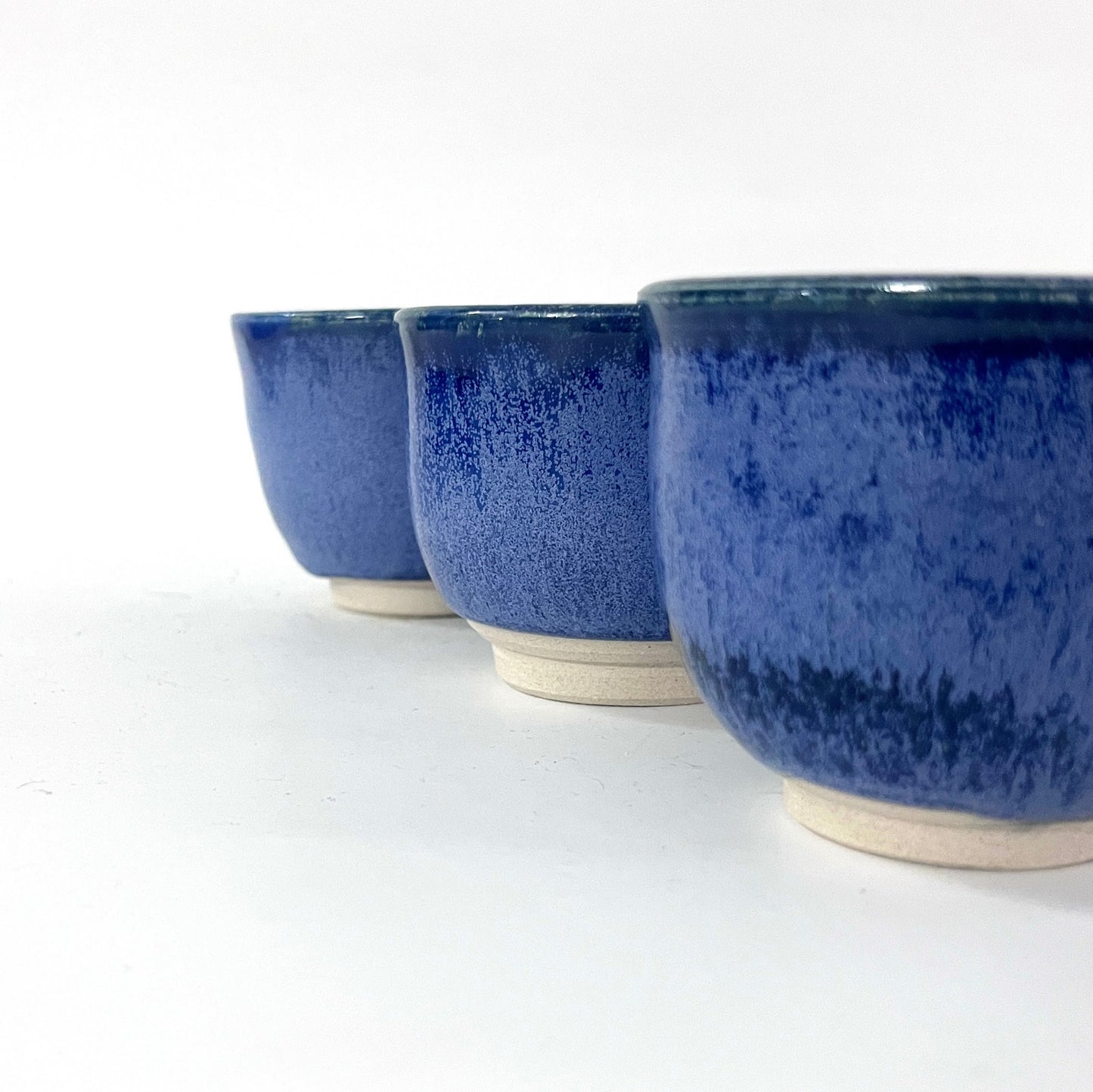 Textured Blue Cups w/o Handle