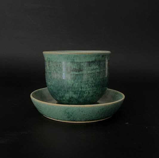 Tea Cup (handleless) w/ Saucer