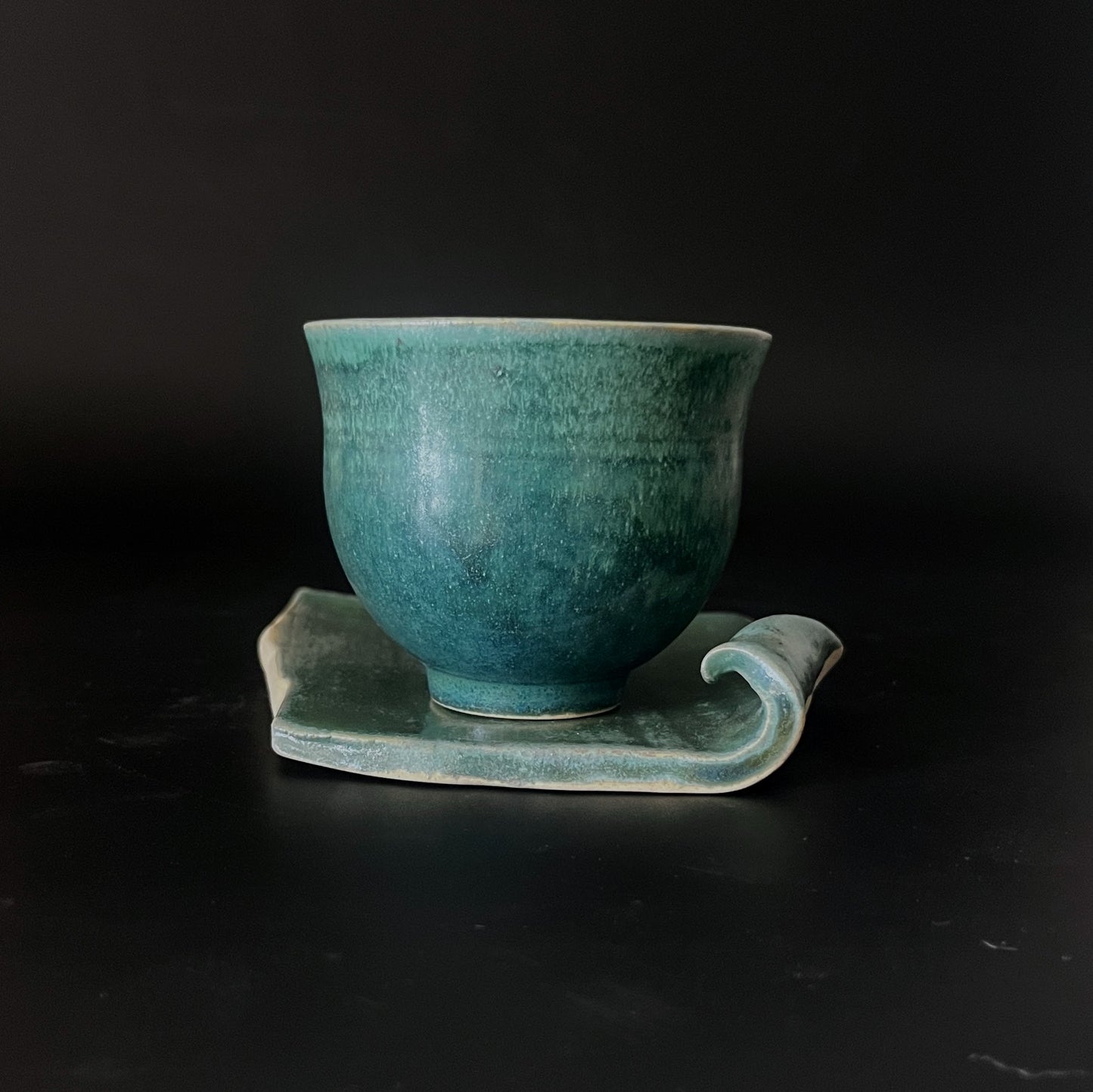 Tea Cup (handleless) w/ Platter 3