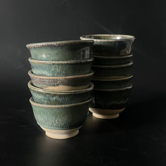 Green Aurora Tea Cups/Small Bowls