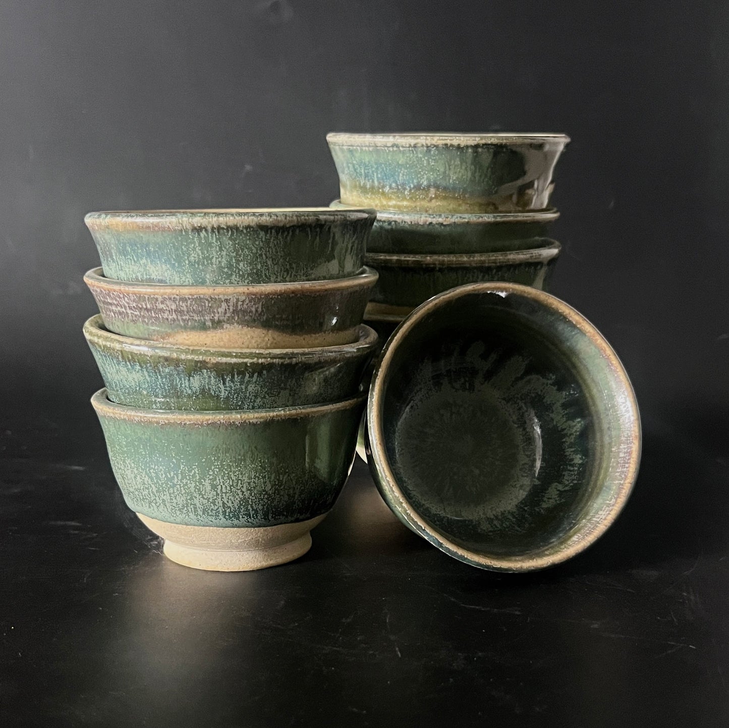 Green Aurora Tea Cups/Small Bowls