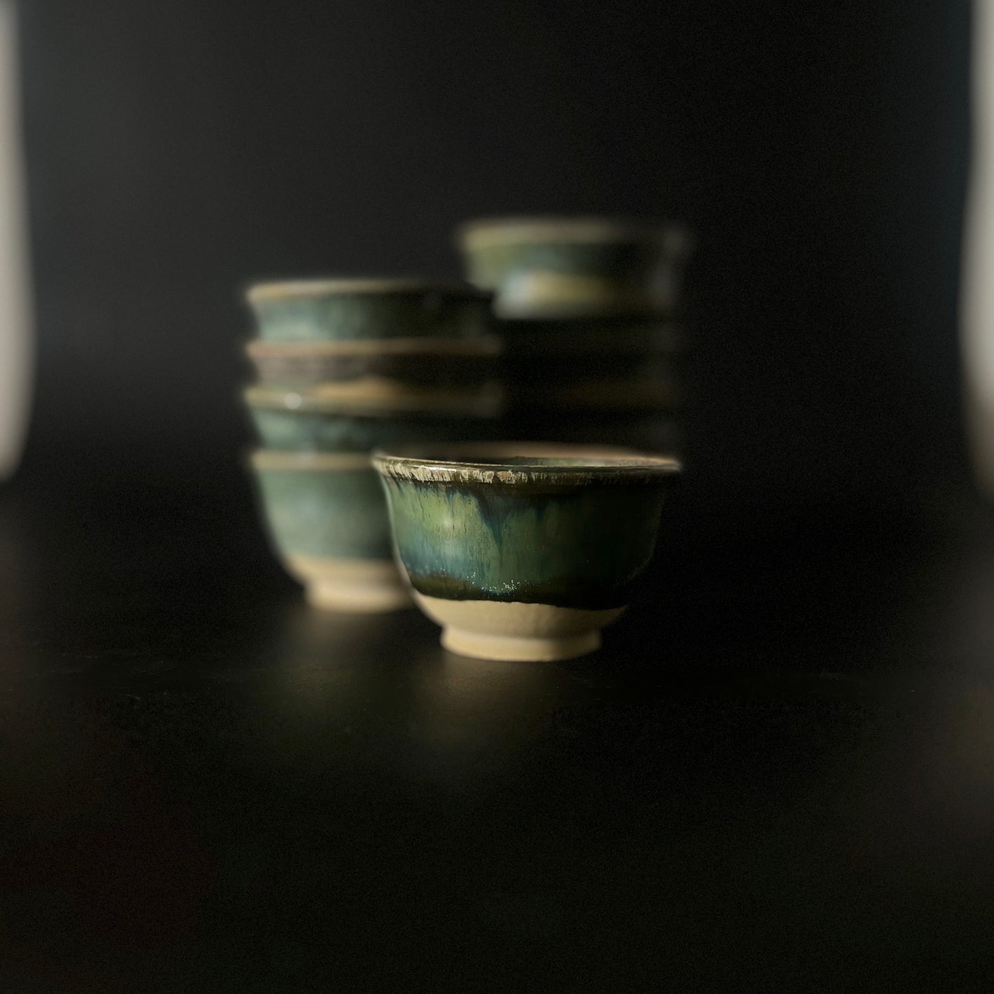 Green Aurora Tea Cups/Small Bowls