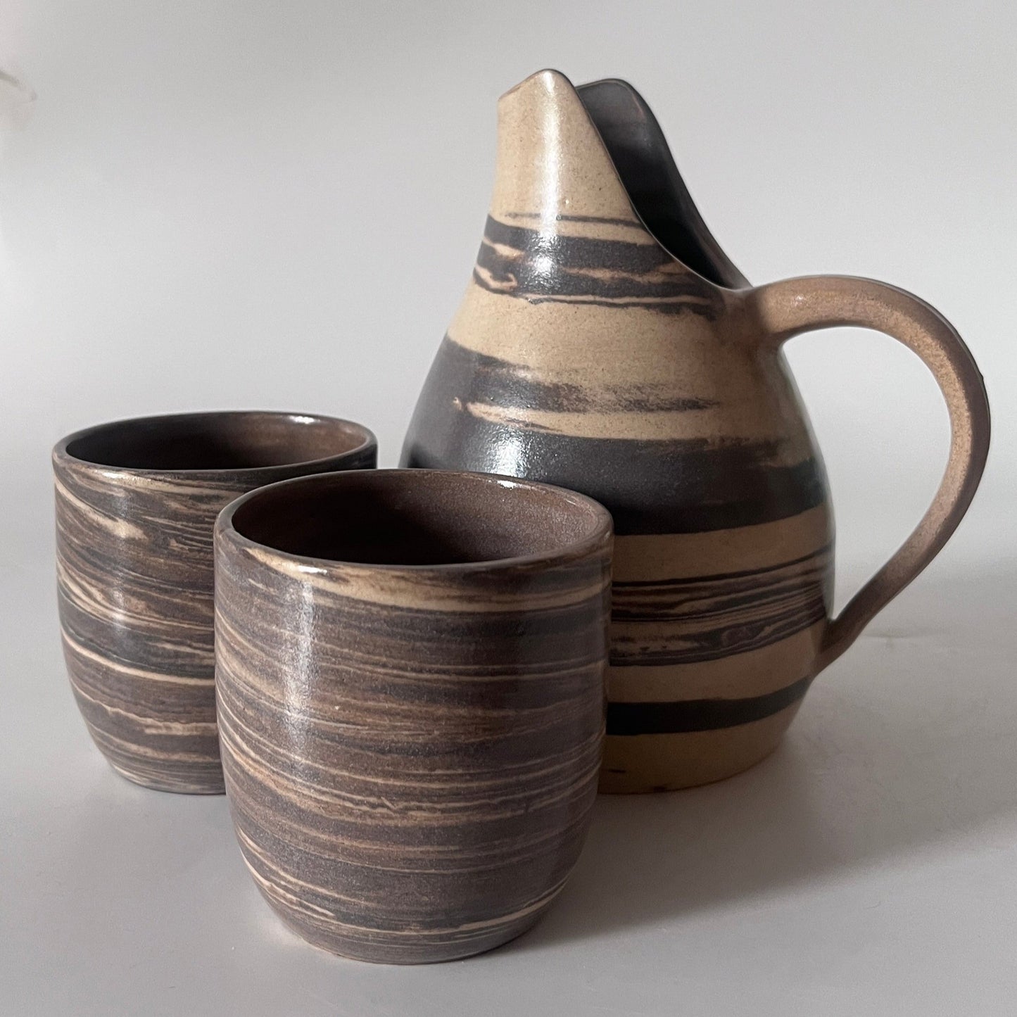 Water Jug Set - Marbled (Neriage)