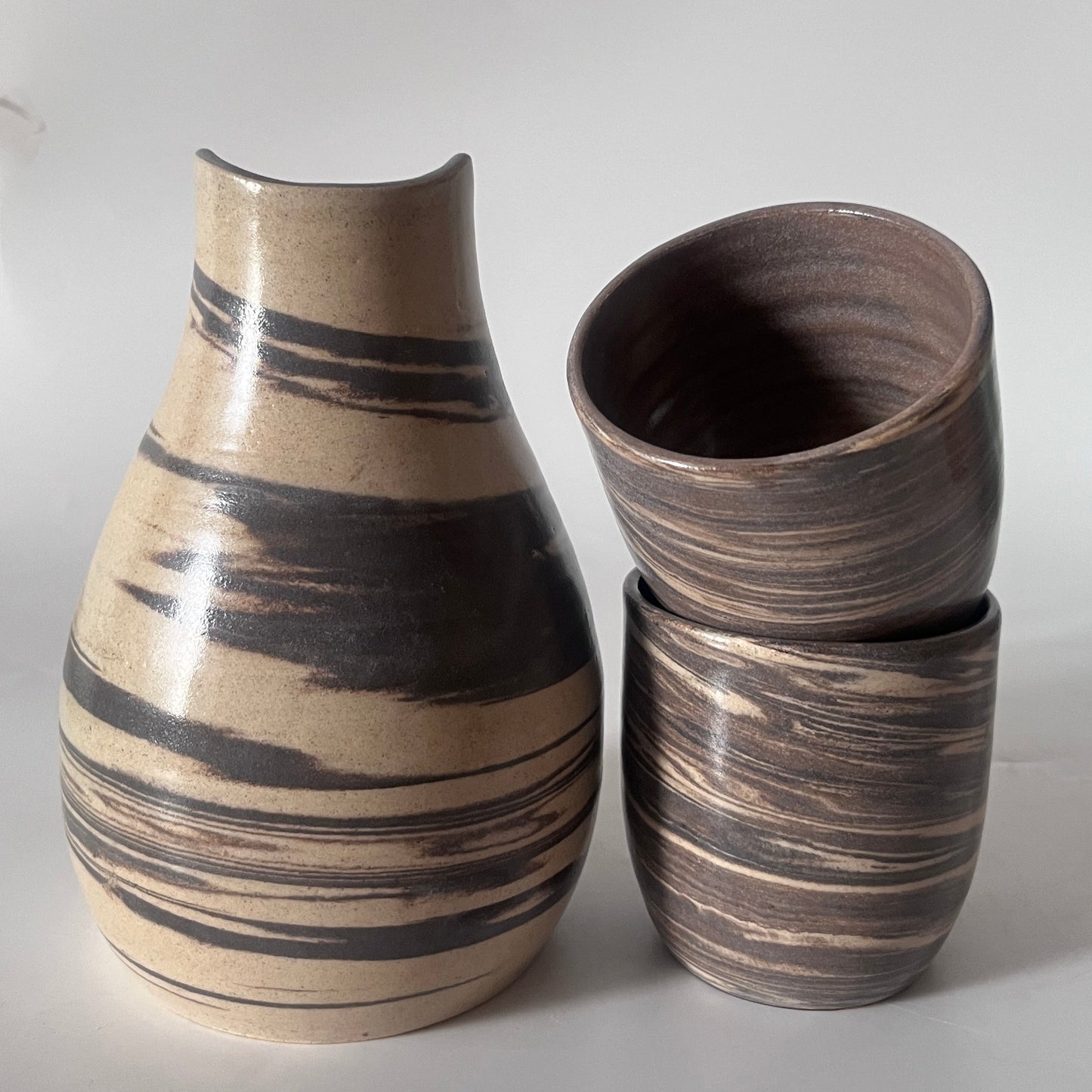 Water Jug Set - Marbled (Neriage)