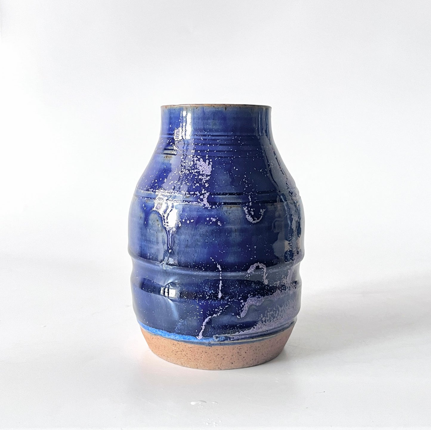 Textured & Speckled Purple Vase