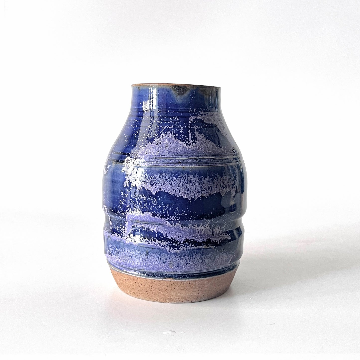 Textured & Speckled Purple Vase