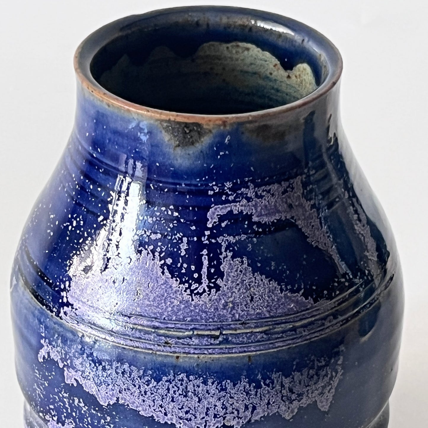 Textured & Speckled Purple Vase