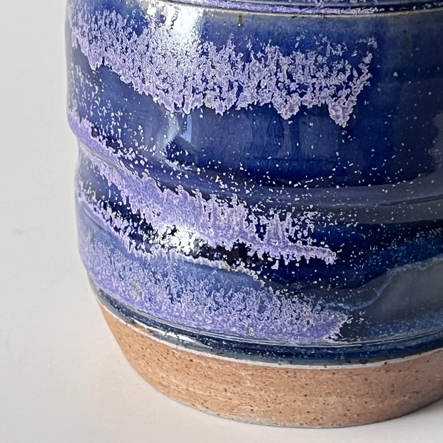 Textured & Speckled Purple Vase