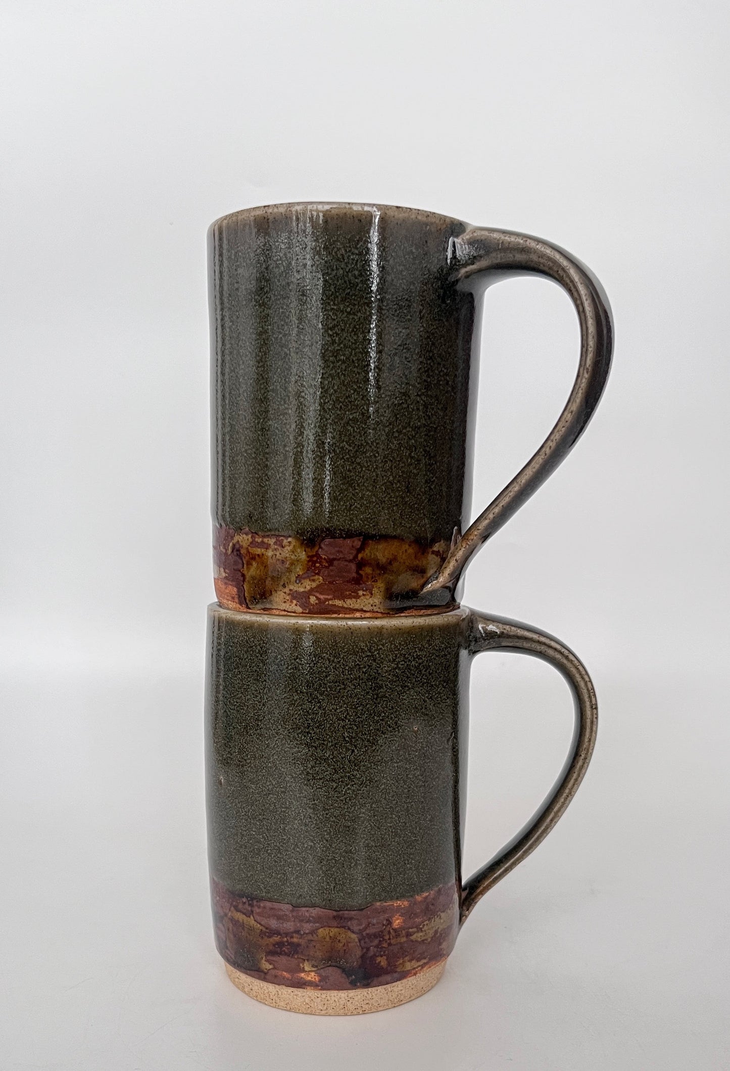 Celedon-Iron Mugs - Set of 2