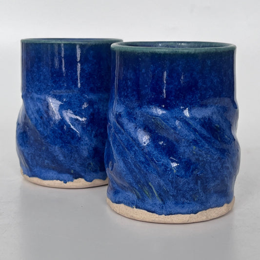 Deep Blue Tumblers - Set of 2