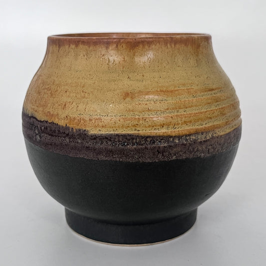 Two-Tone Bud Vase (Charcoal and Sandy-Gold)
