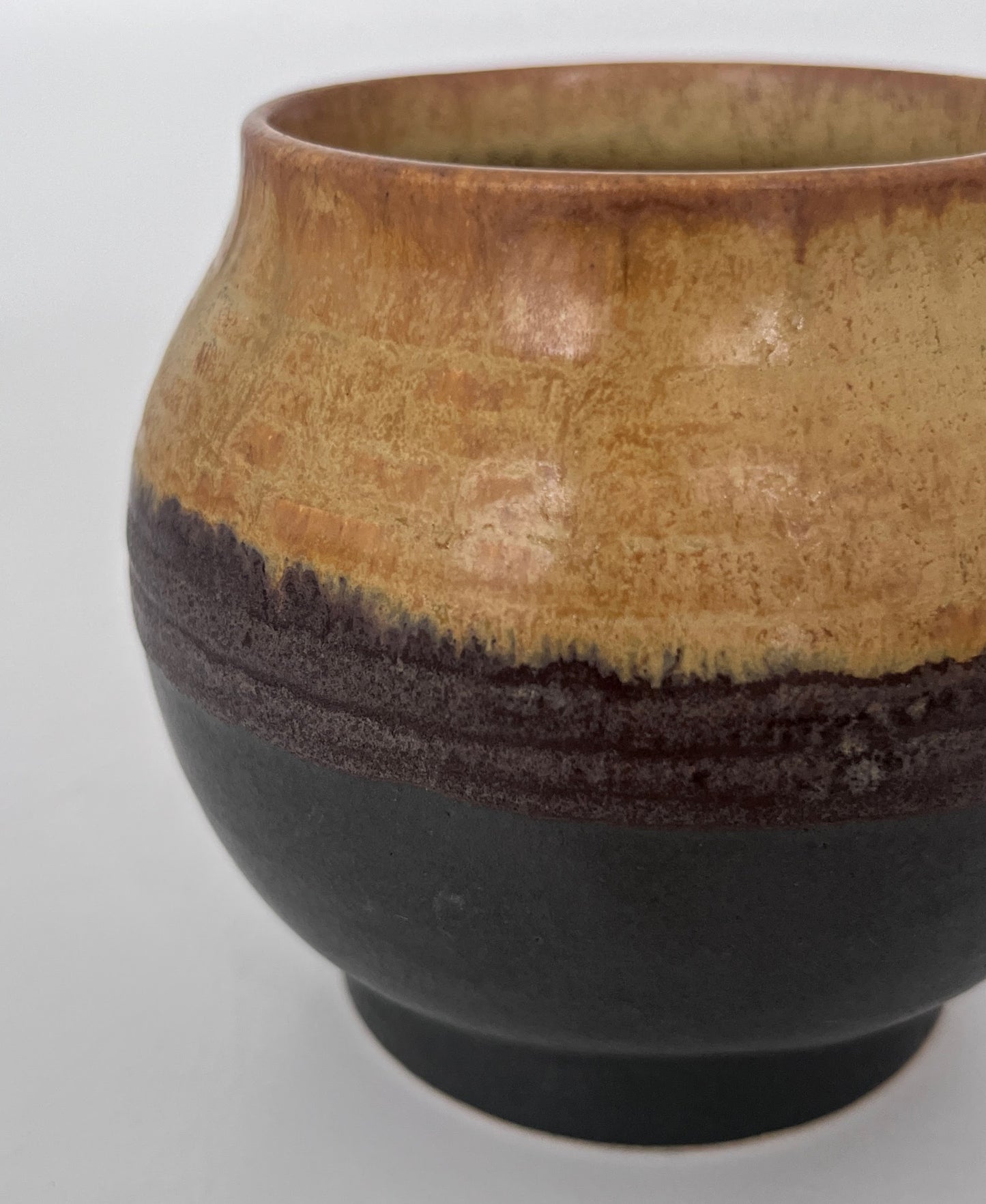 Two-Tone Bud Vase (Charcoal and Sandy-Gold)
