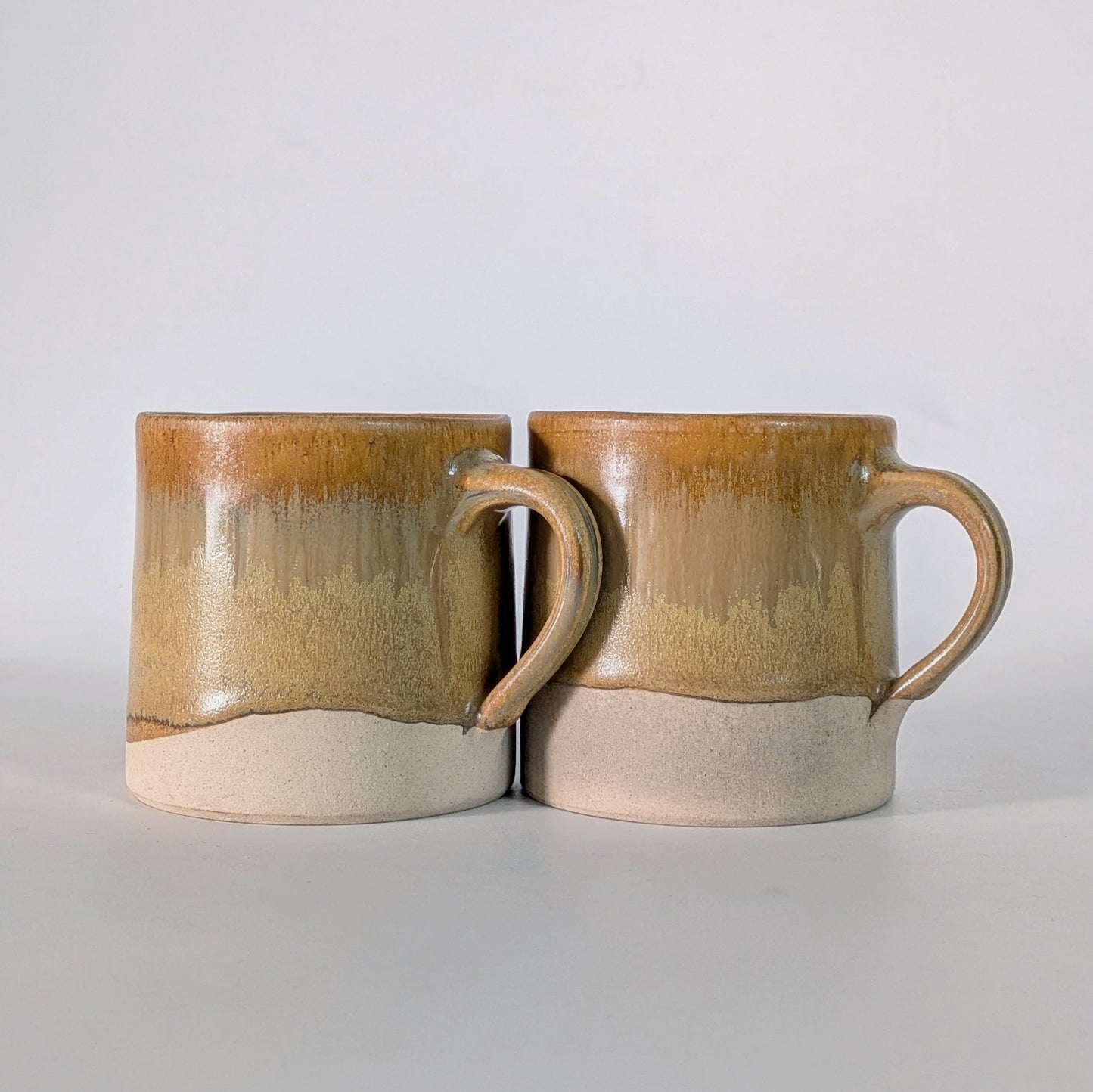 Yellow Ochre Textured Cups