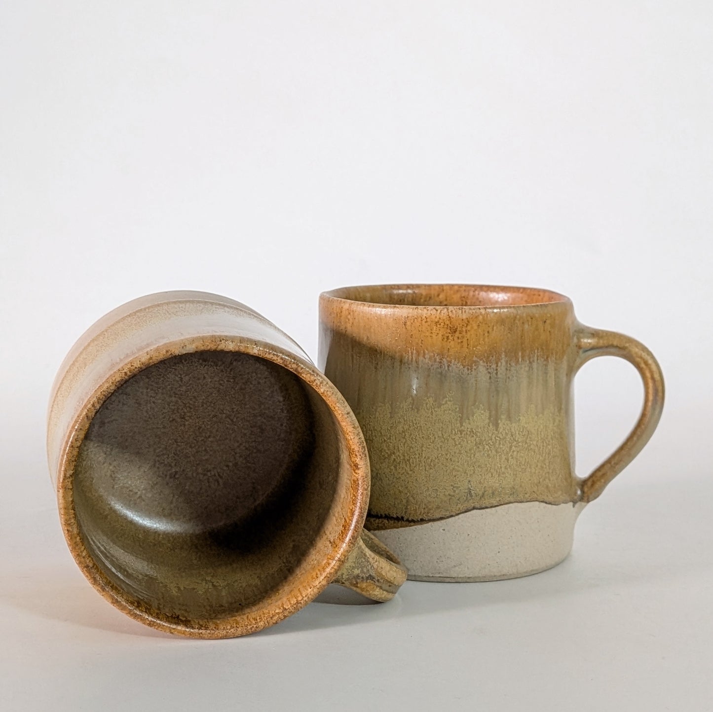 Yellow Ochre Textured Cups