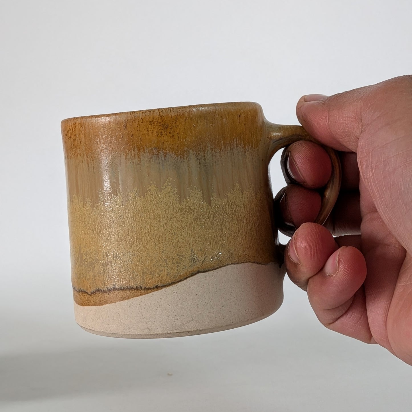 Yellow Ochre Textured Cups