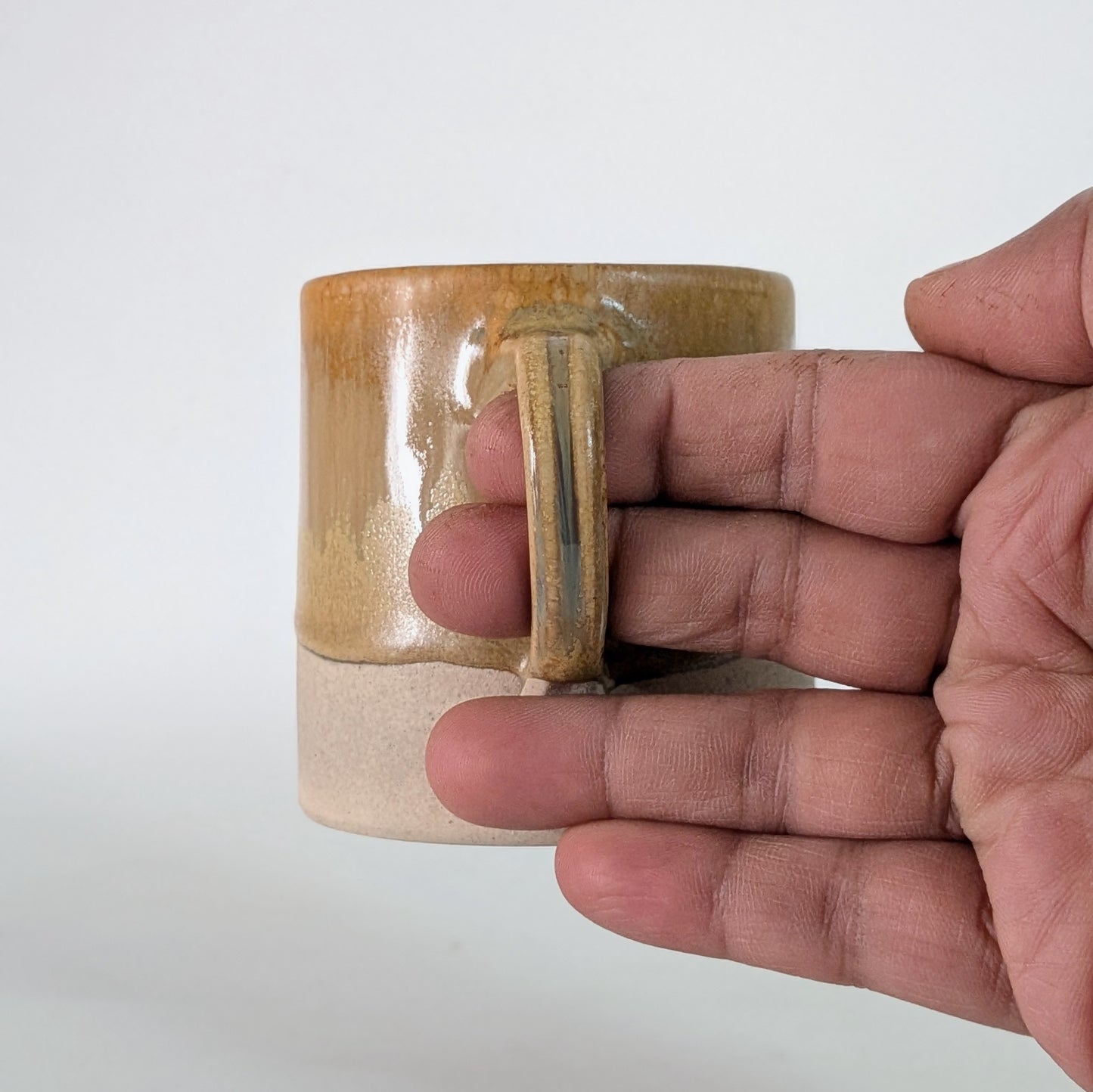 Yellow Ochre Textured Cups