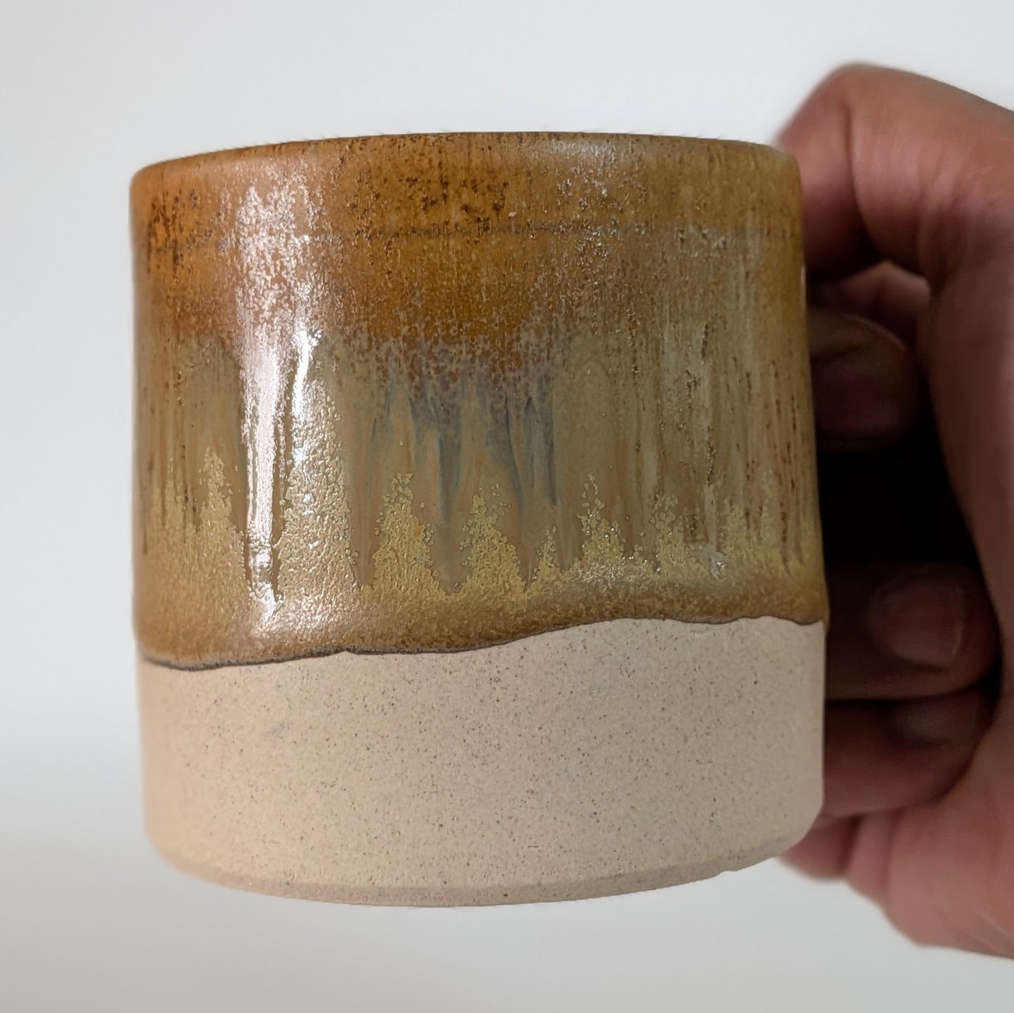 Yellow Ochre Textured Cups