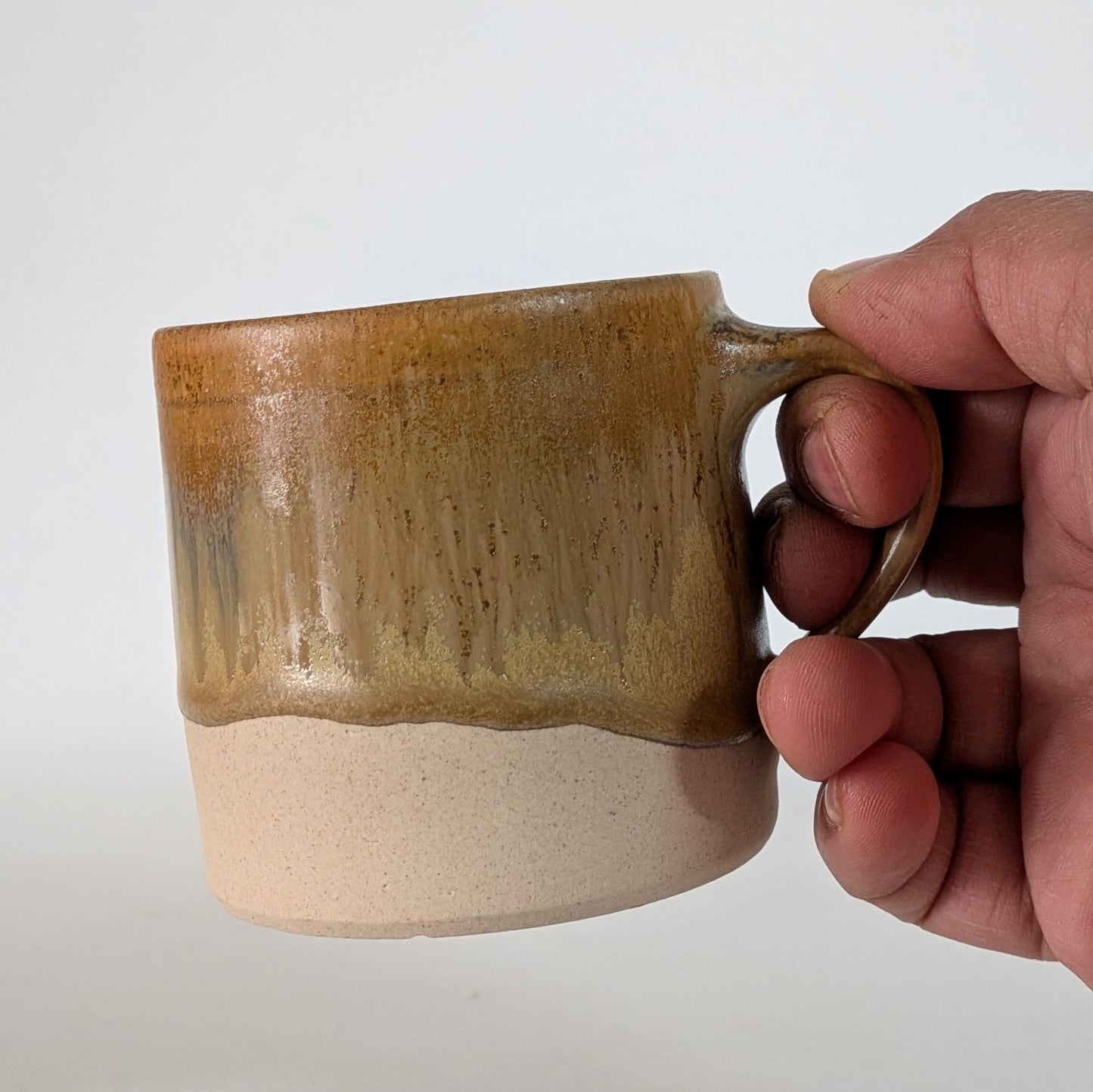 Yellow Ochre Textured Cups