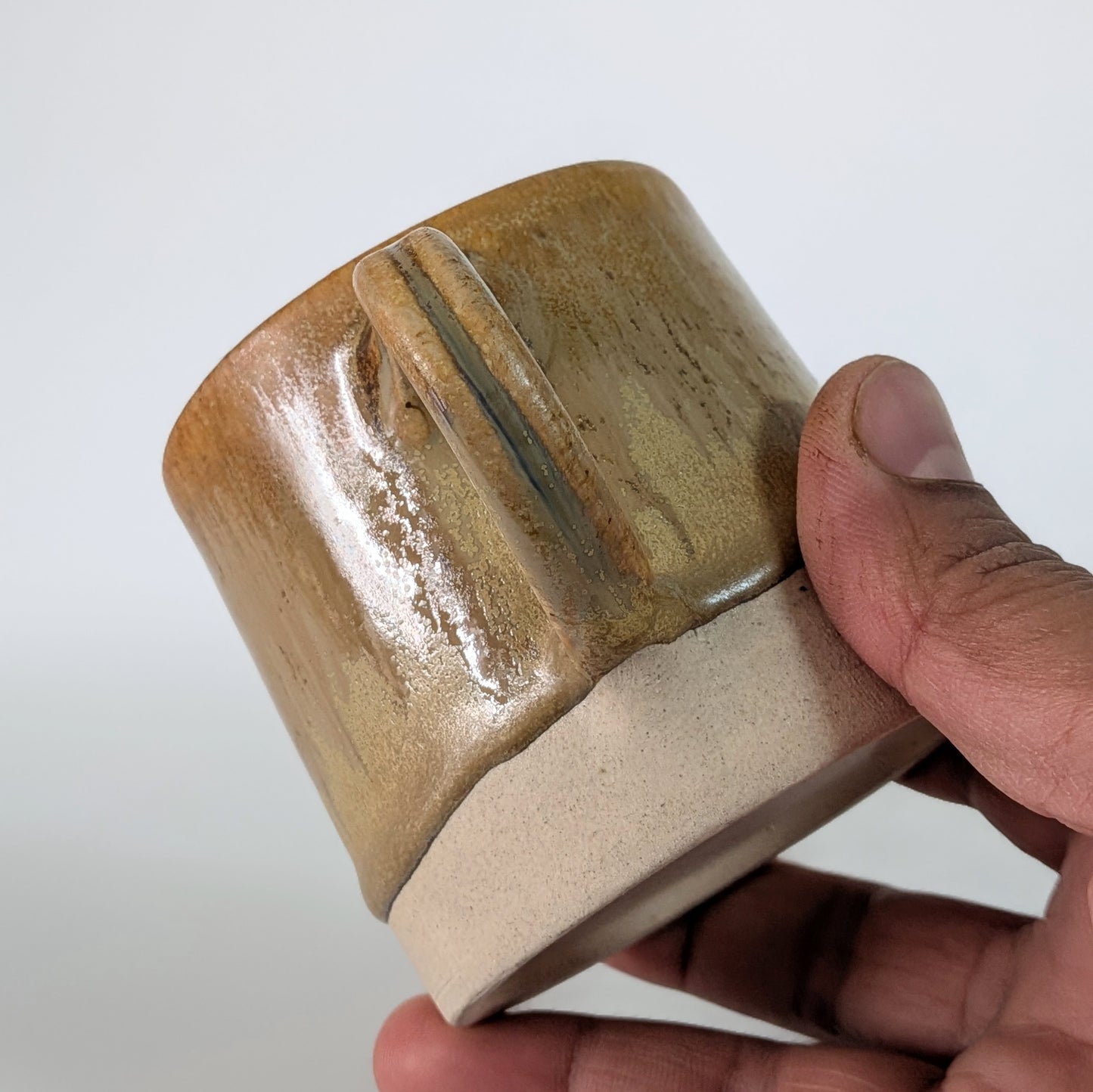 Yellow Ochre Textured Cups