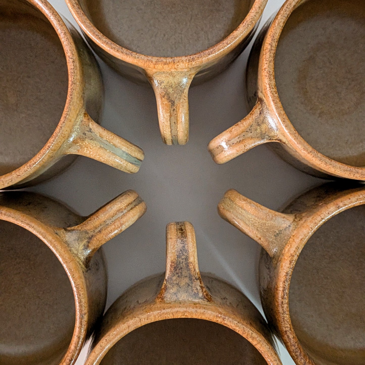Yellow Ochre Textured Cups